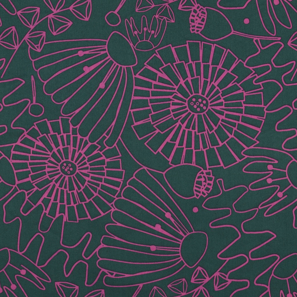 Fine Poplin Eden Nerida Hansen Dark Green