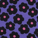 Fine Poplin Big Flower Nerida Hansen Purple
