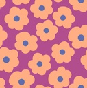 Fine Poplin Big Flower Nerida Hansen Magenta
