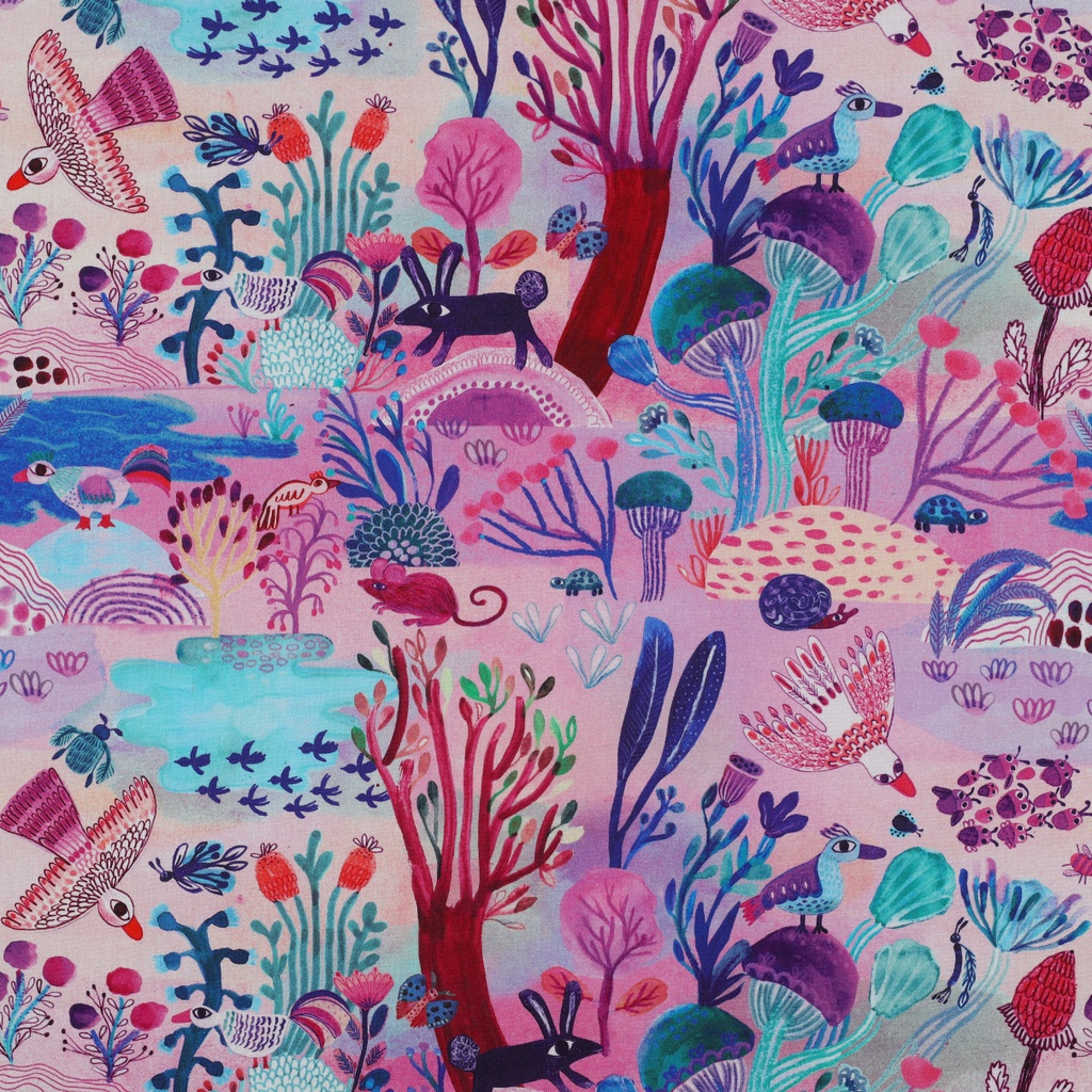 Fine Poplin Dig. Sunshine Nerida Hansen Lavender