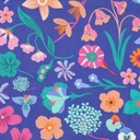 Fine Poplin Dig. Meadow Nerida Hansen Royal