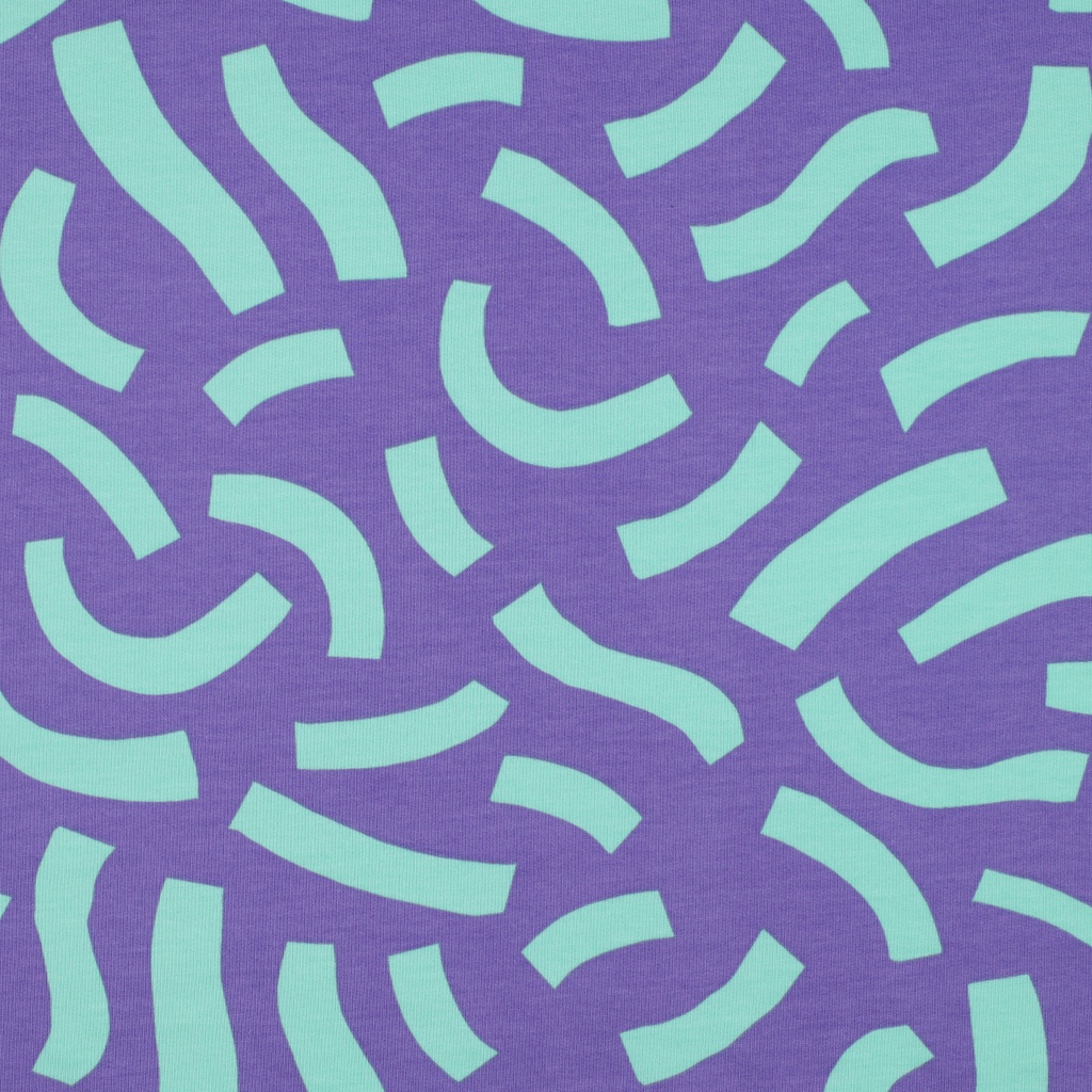 French Terry Playful Nerida Hansen Purple