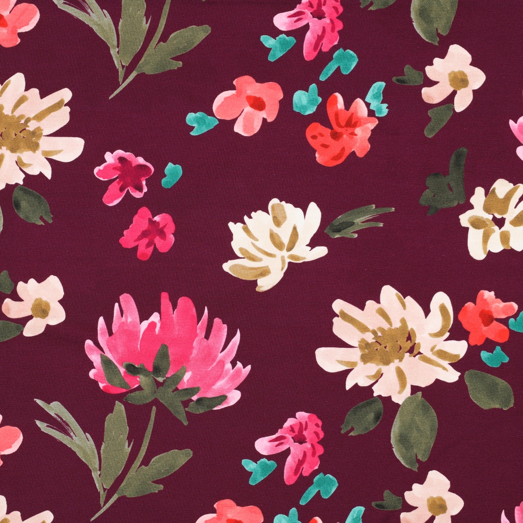 French Terry Dig. Colette Nerida Hansen Plum