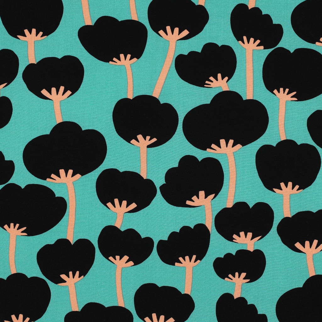 Lenzing Ecovero Poppies Nerida Hansen Seablue