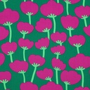 Lenzing Ecovero Poppies Nerida Hansen Dark Green