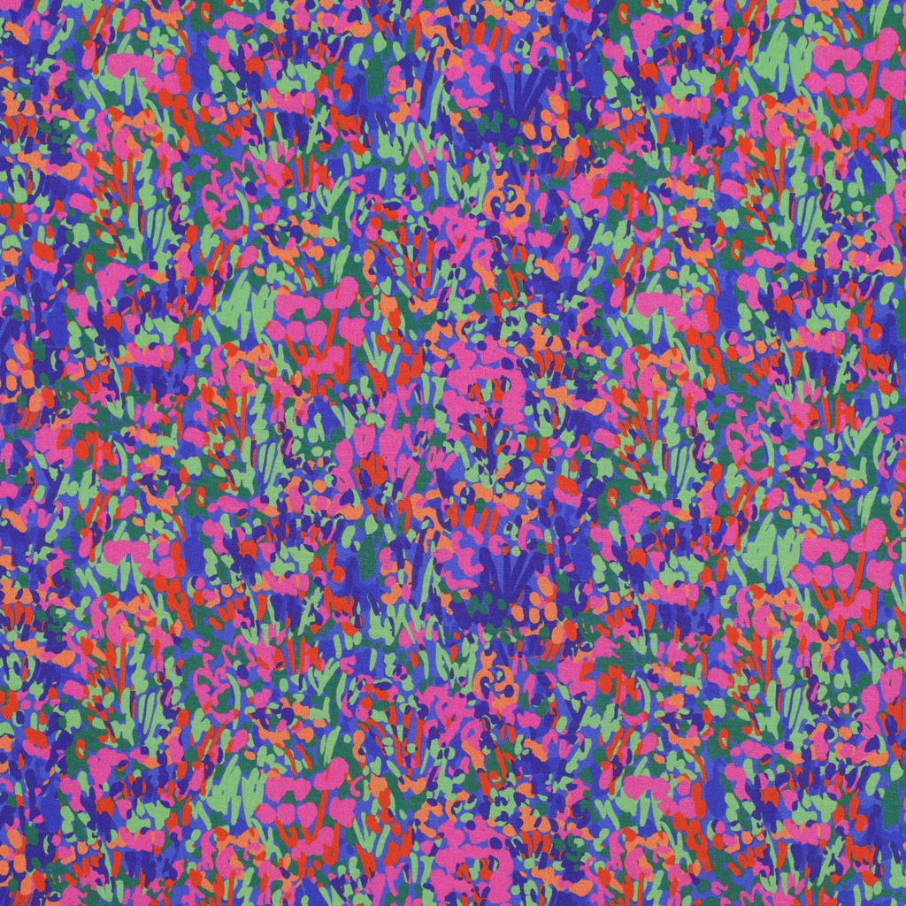 Lenzing Ecovero Dig. Colorful Garden Nerida Hansen L. Blue