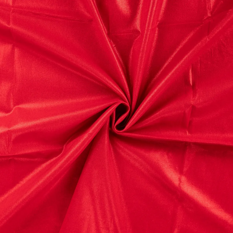 Katoen Kerst Foil Red