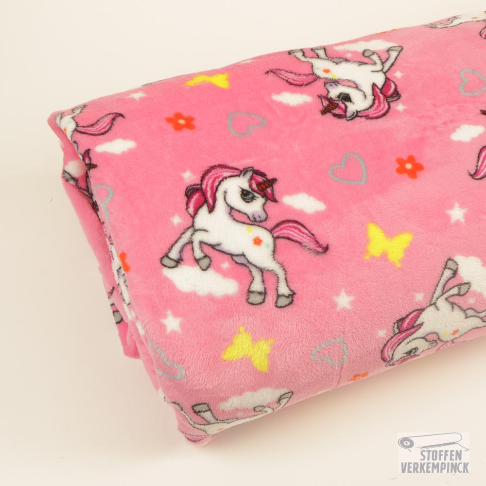 Wellness Fleece Eenhoorn Pink