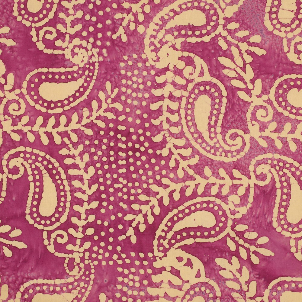 Crafted Batik Cotton Voile Cyclaam/Beige