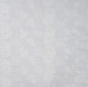 3D Broderie Flowers White