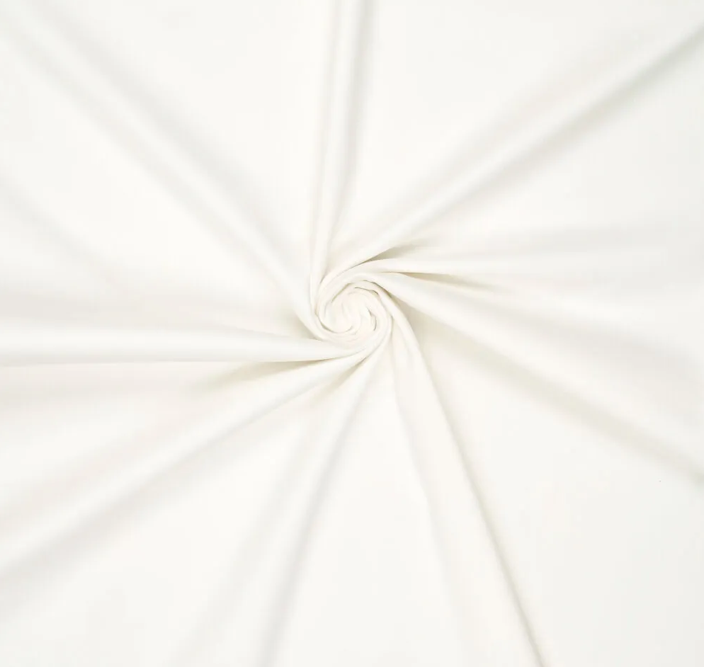 Cotton Twill Stretch Peach Off White