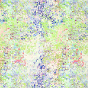 Polyester Stretch Digital Glitches Lime