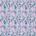 Stretch Cotton Satin Animaldots Lila