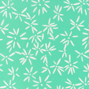 Stretch Cotton Poplin Nice Flower Jade