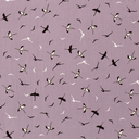 Bamboo Poplin Birds Old Lila