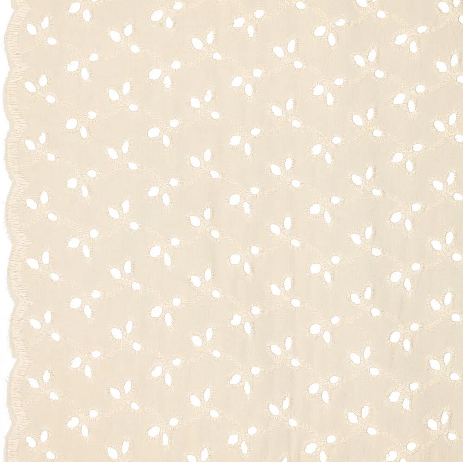 Broderie "Rosemary" 2 scallop Borders Ecru