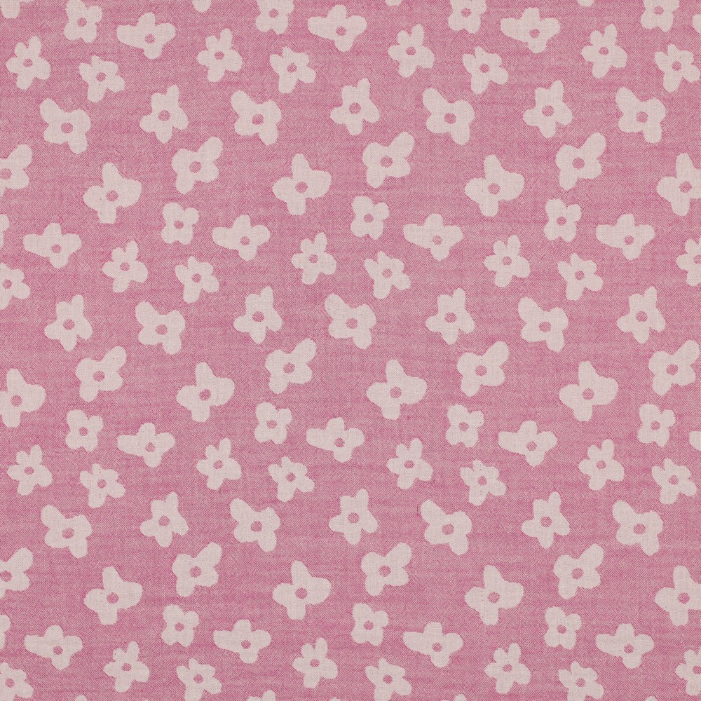 Double Gauze Jacquard Rose 