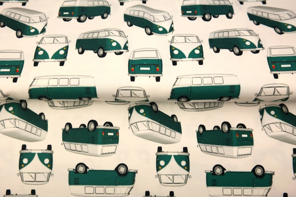 Jersey Digital Old Time Busjes Groen/Wit