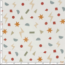 Double Gauze Stars Terra/White