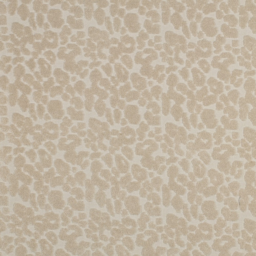 Cotton Toweling Knit Animal Skin Sand