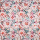 Cotton Satin Dig Japanese Anamone Nerida Hansen Coral