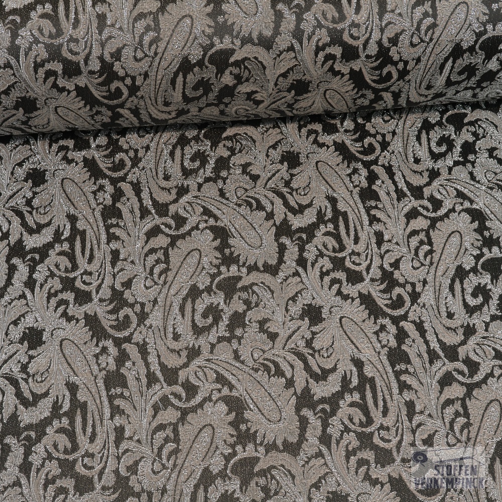 Brocaat Jacquard Lurex Royal - Zilver
