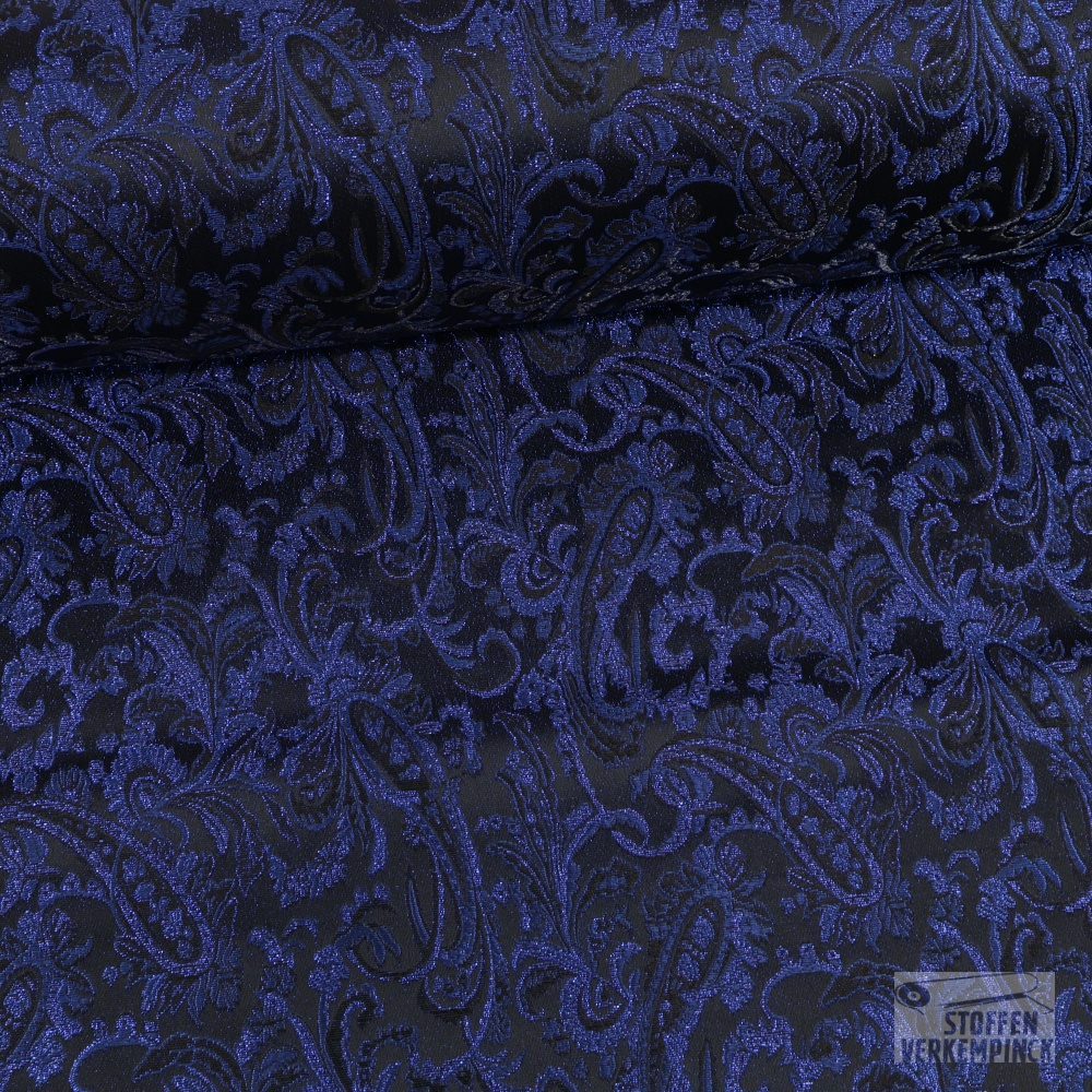 Brocaat Jacquard Lurex Royal - Kobalt