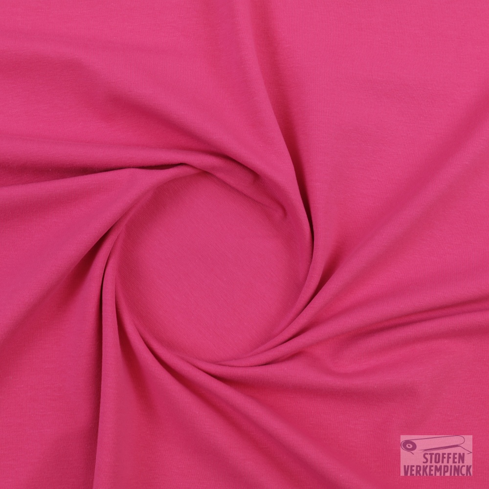Jersey Katoen Uni Pink