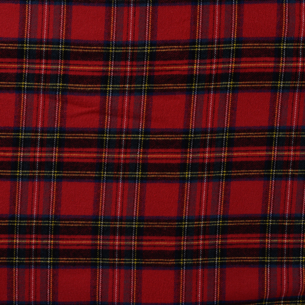 Brushed Check Tartan Red