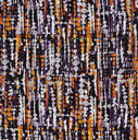 Viscose Twill Spotty Stripes Purple/Black
