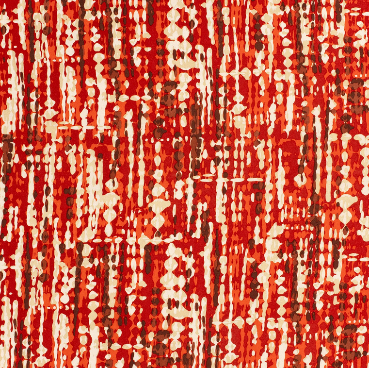 Viscose Twill Spotty Stripes Beige/Orange