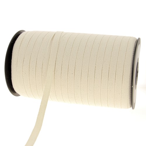 Keperlint katoen 10mm ecru