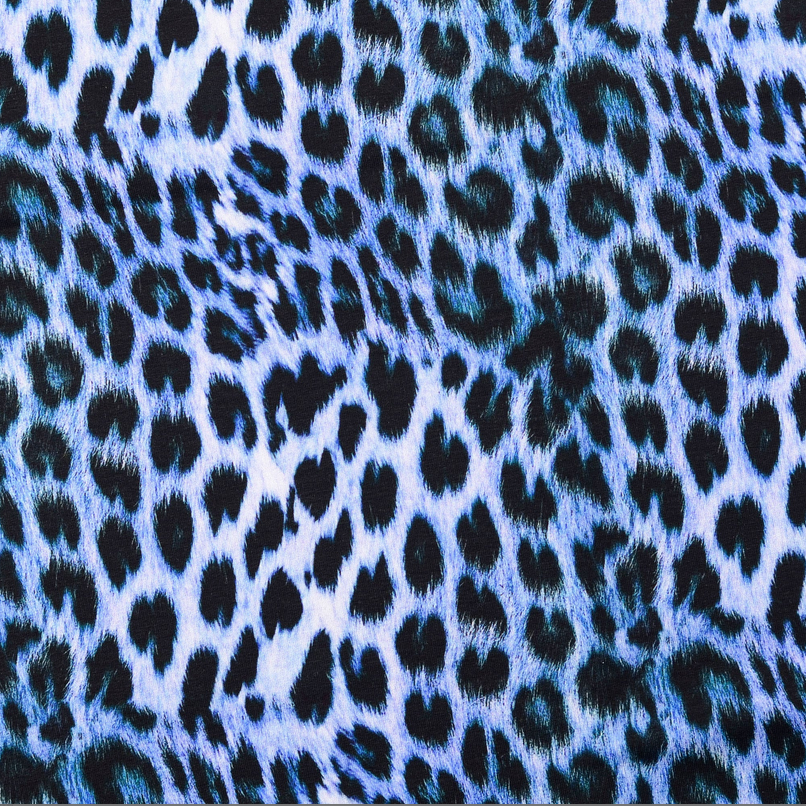 French Terry Brushed Leo Blue