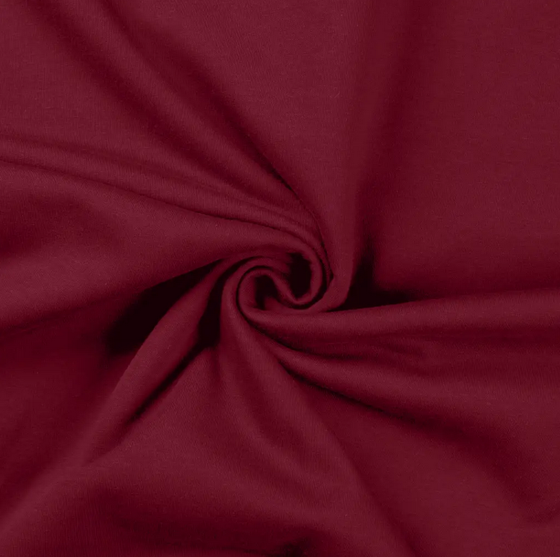 French Terry Brushed Wine