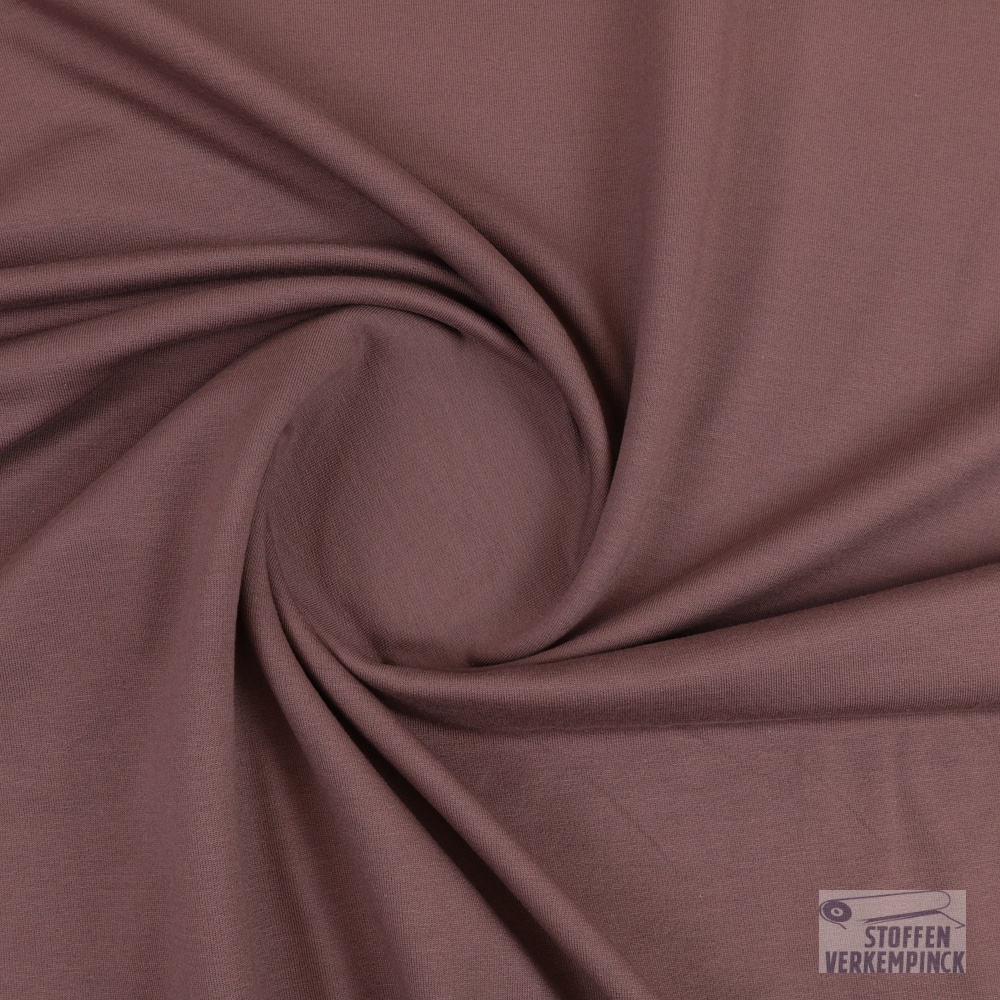 French Terry Brushed Aubergine