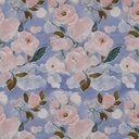 Jersey Viscose Digital Light Rose Flowers