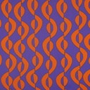 Royal Micro Satin Geometric Purple/Orange