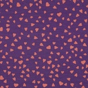 French Terry Hearts Purple