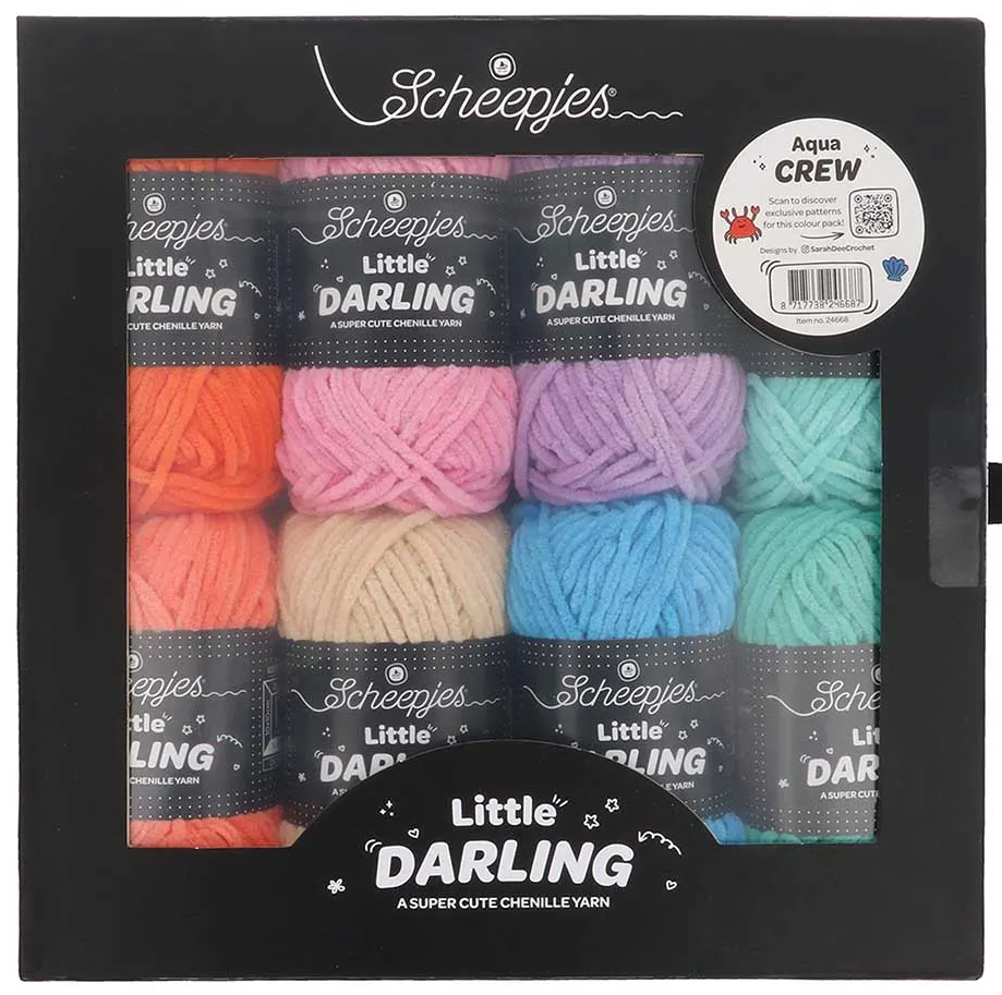 Scheepjes Little Darling colour pack 8x25g - Aqua Crew
