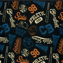 Jogging Digitaal Baseball Dark Navy