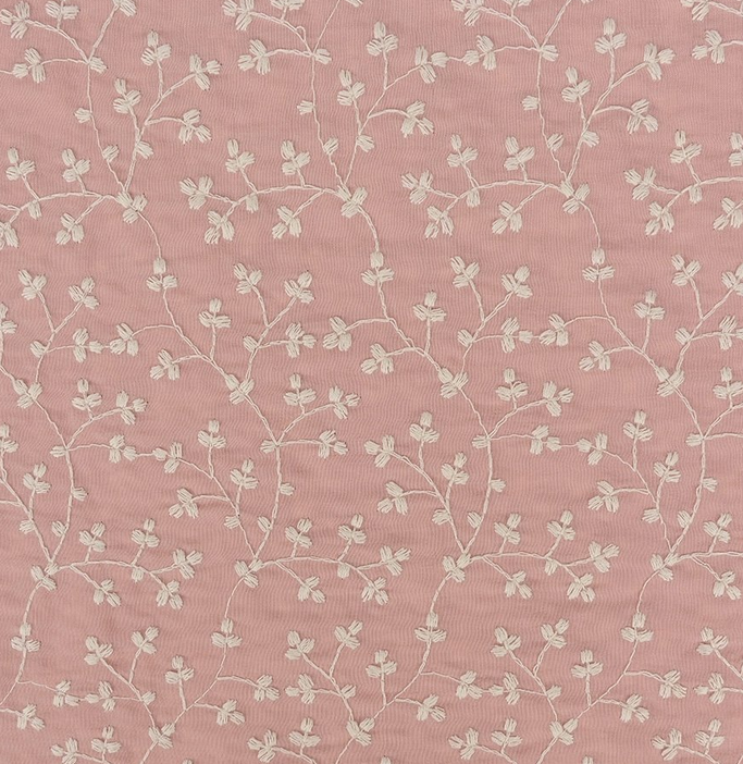 Broderie bloemetje Oud Roze/Ecru 