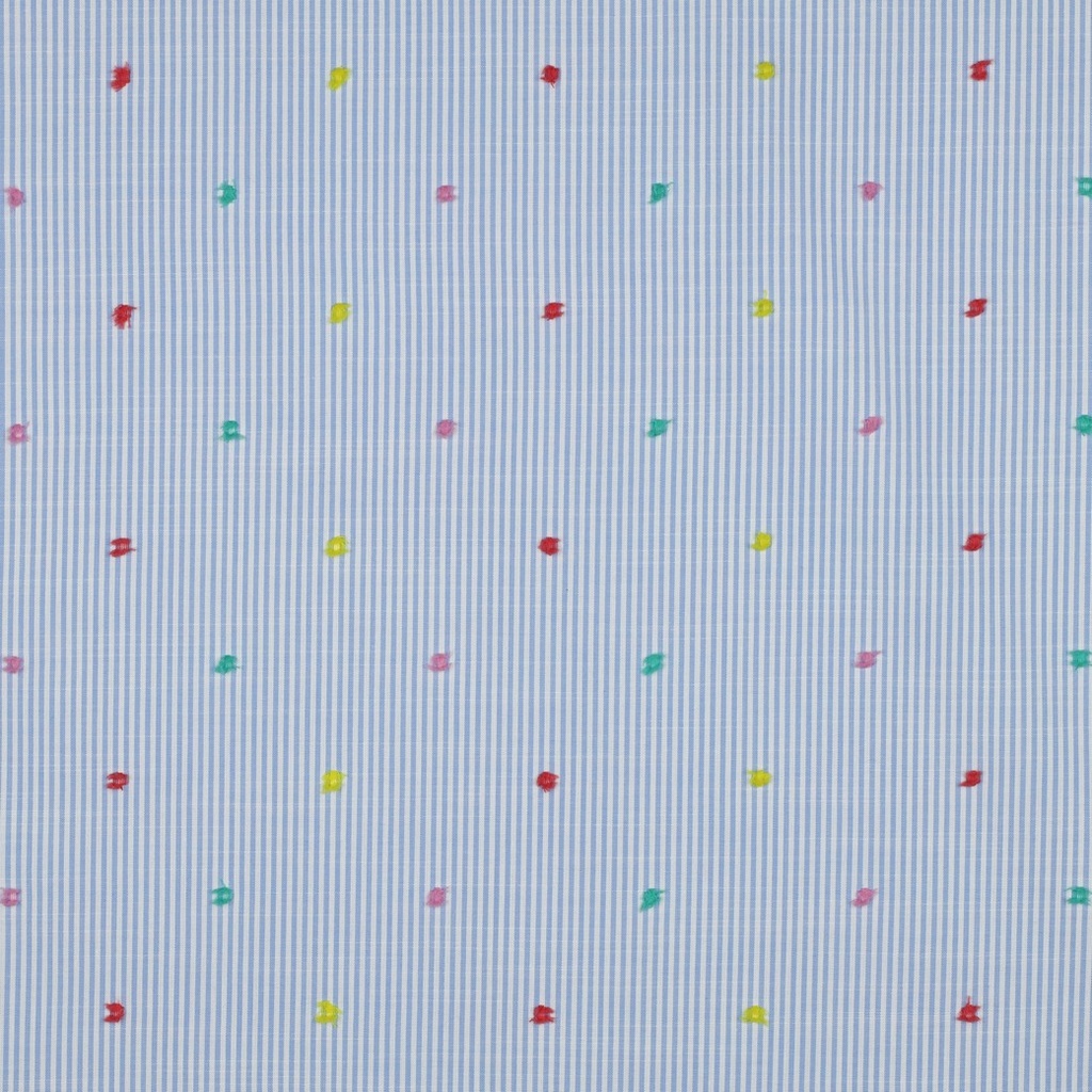 Cotton Stripes Dobby Blue