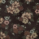 Gobelin Chenille Flowers Brown