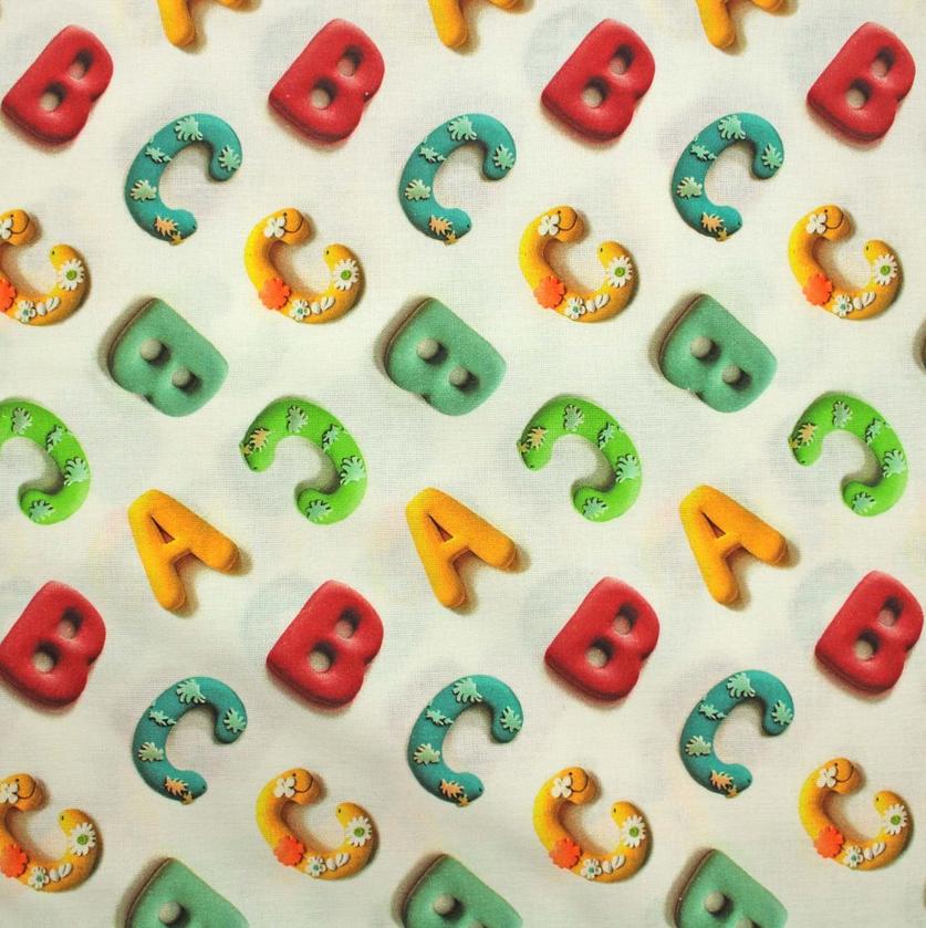 Katoen Digital "Alfpabet" White