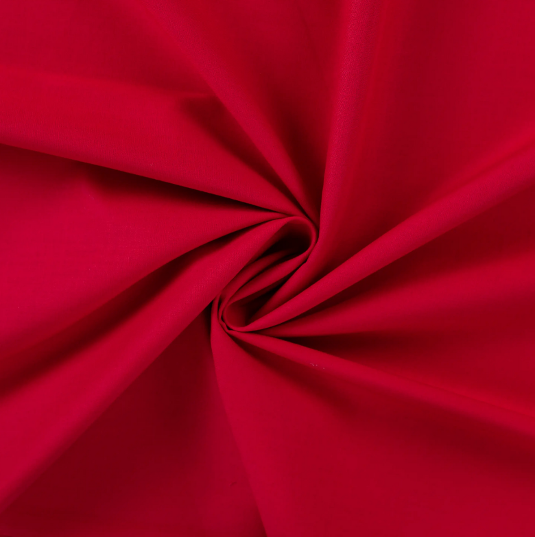 Katoen Uni Dark Red
