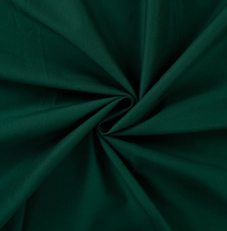 Katoen Uni Dark Green