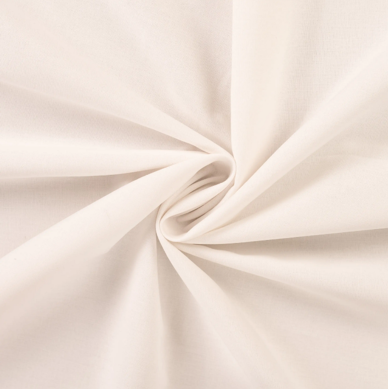 Katoen Uni Ecru