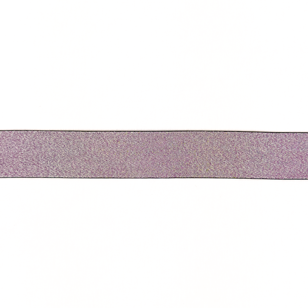 Elastiek Colour Line Glitter uni 40mm - Lavendel