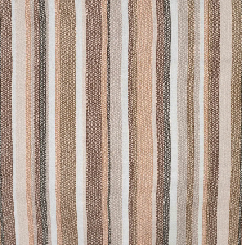 Viscose Slub Stretch Stripes Brown