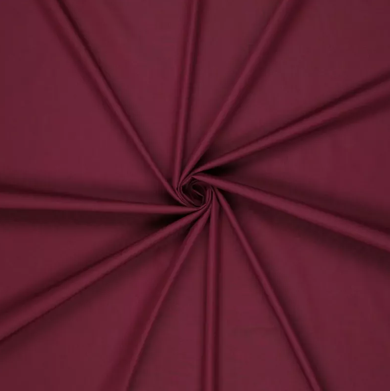 Poplin Tencel Finish Bordeaux